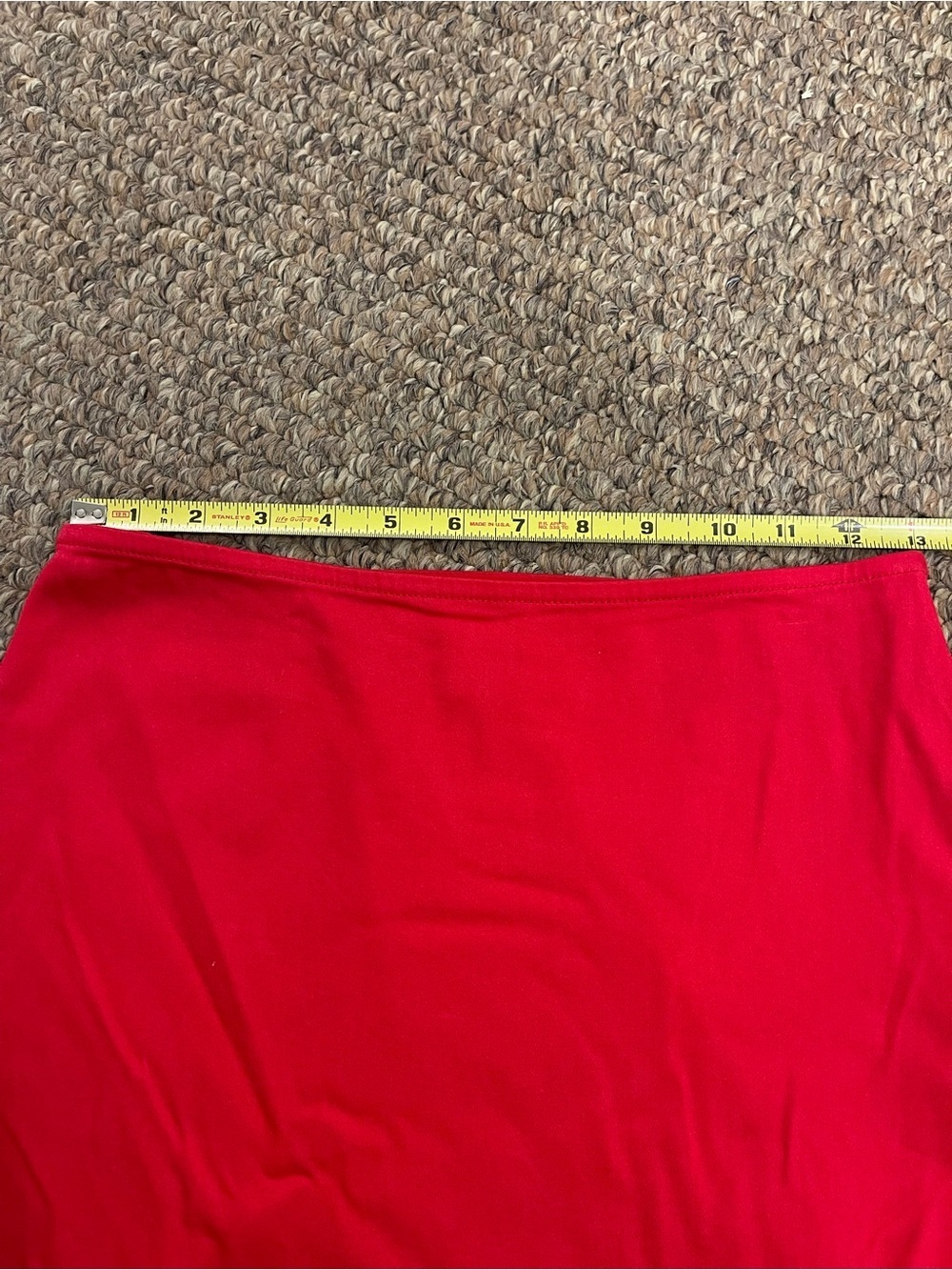 Anthropologie Maeve Red Bow Midi Pencil Skirt Embroidered Side Slit Size XS - Picture 11 of 16